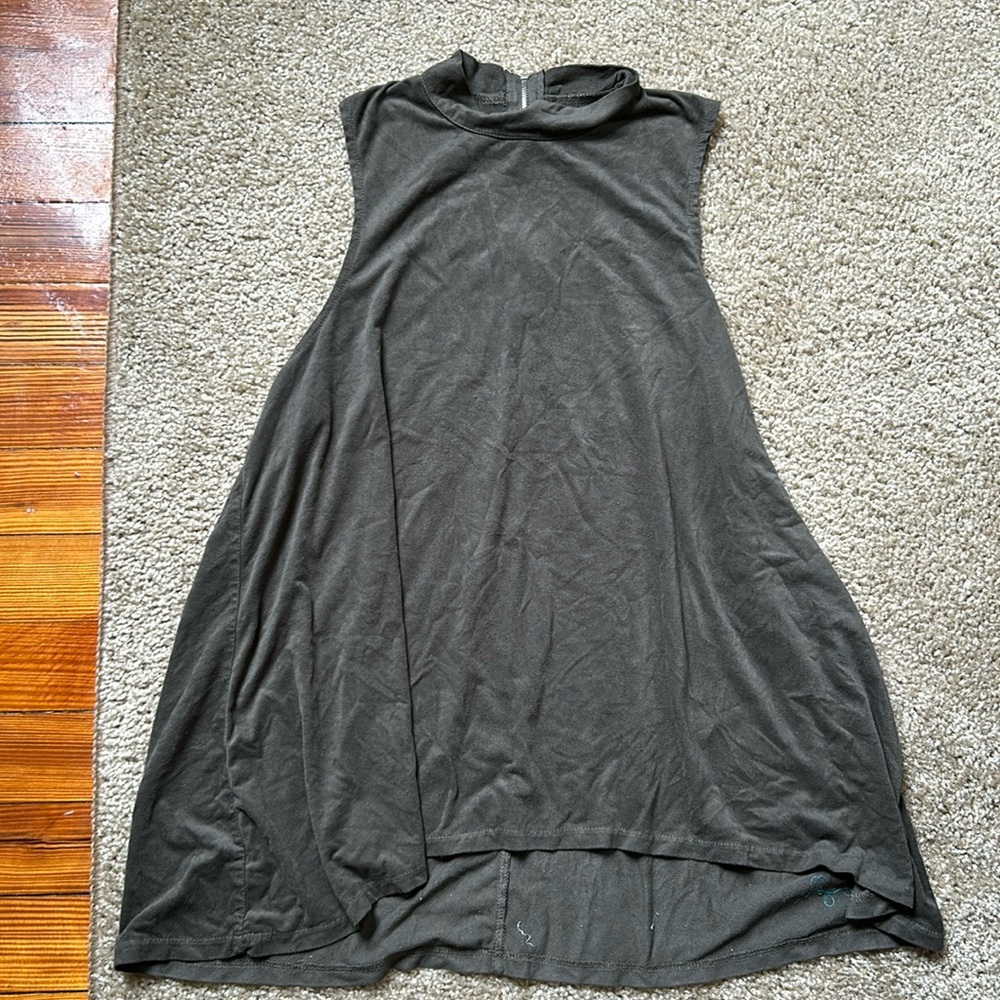 Dark green soft tank top